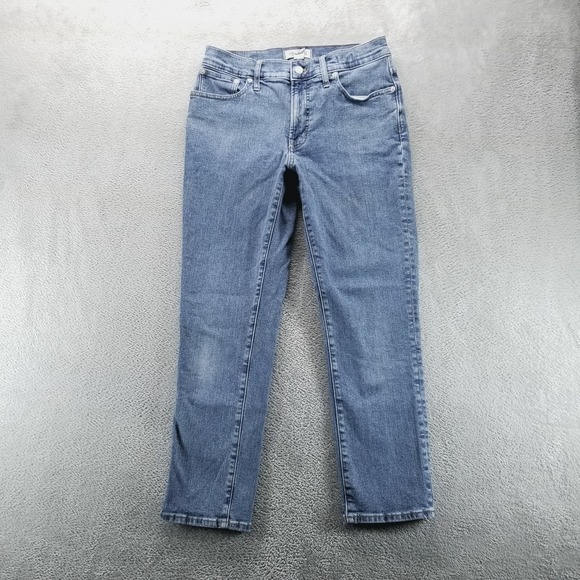 Madewell Jeans Womens 28 Blue Perfect Vintage Straight Medium Wash Stretch a - Picture 1 of 9